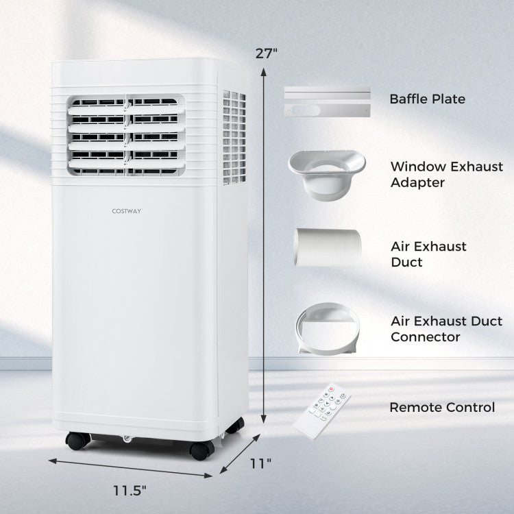 AC portátil 3 en 1, 8000/9000 BTU