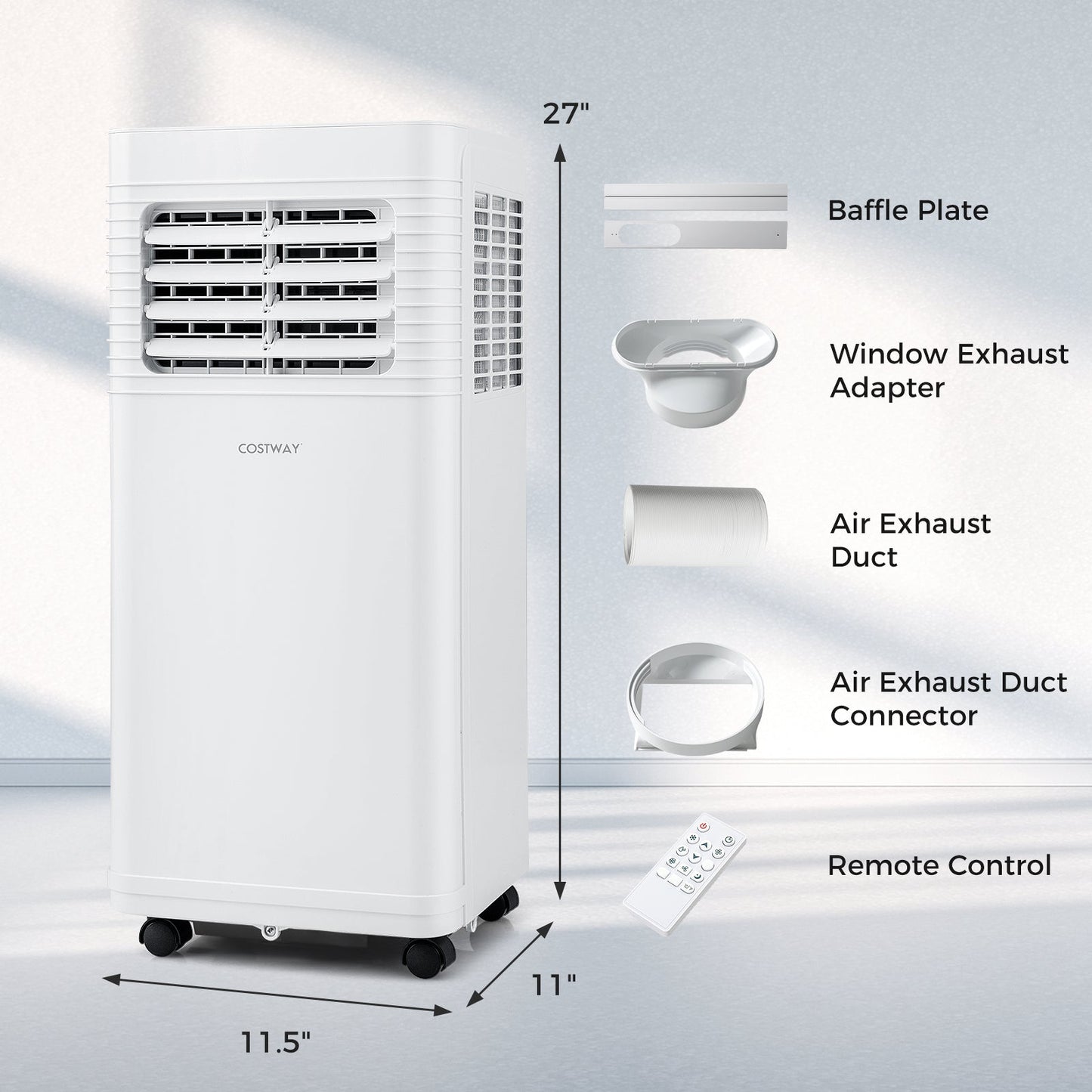 8000 BTU Portable AC with Dehumidifier Unit