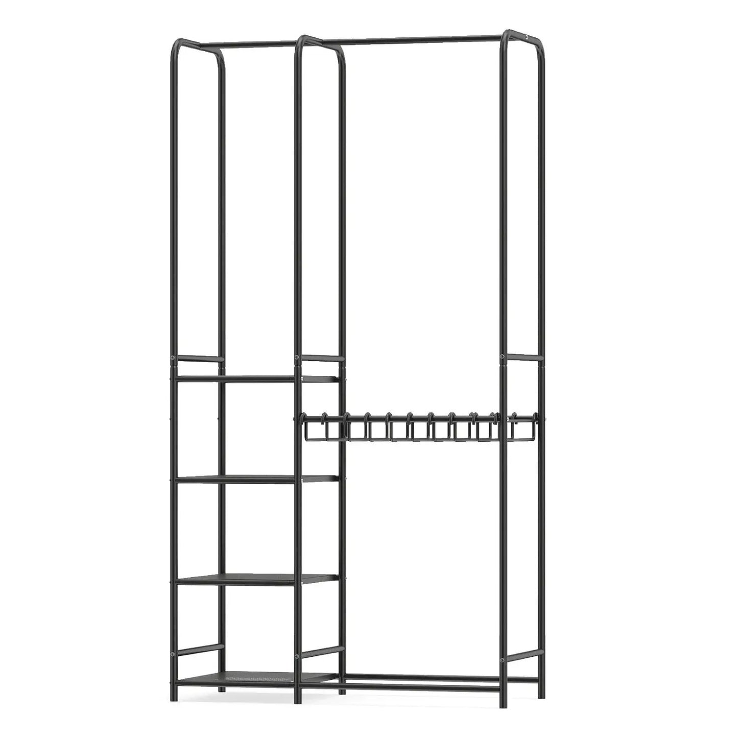 Portable Closet With Pants Hangers and Rods