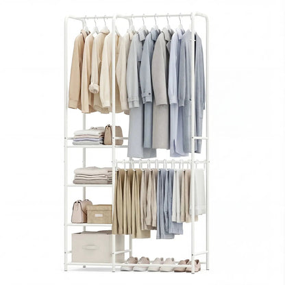 Portable Closet With Pants Hangers and Rods