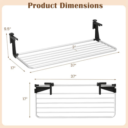 Portable Clothes Drying Rack Aluminum Frame