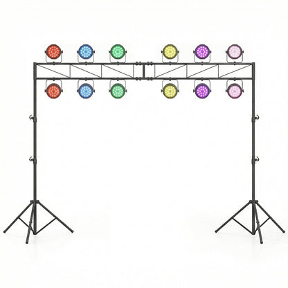Portable Lighting Truss System Height Adjustable DJ Light Stand with 2 Folding Tripods