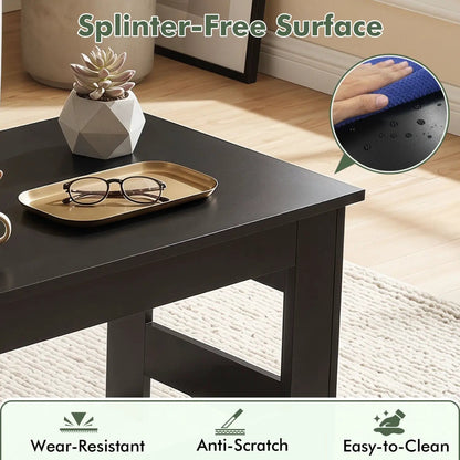 Folding Coffee Table with Collapsible Legs