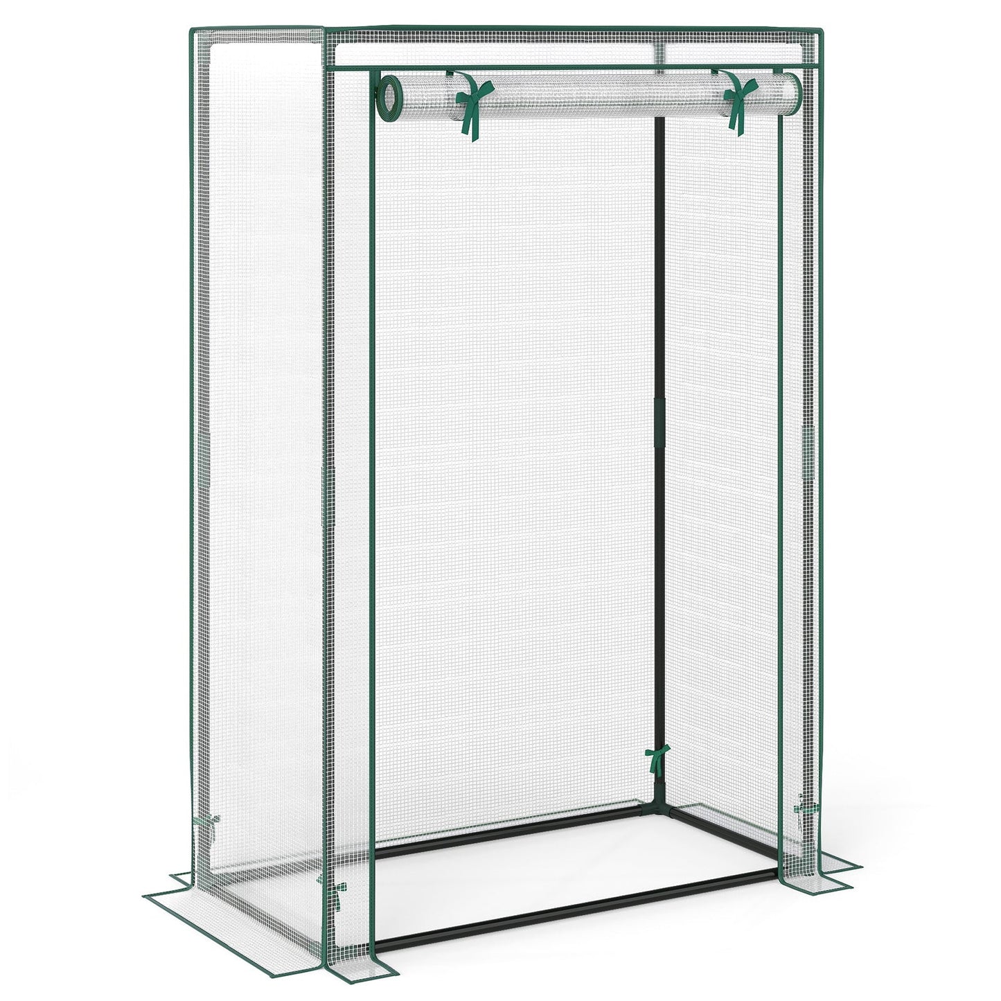 Portable Mini Greenhouse with Roll-Up Zippered Door