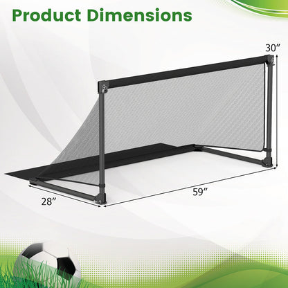 Portable POP Up Toddler Soccer Net with Metal Frame