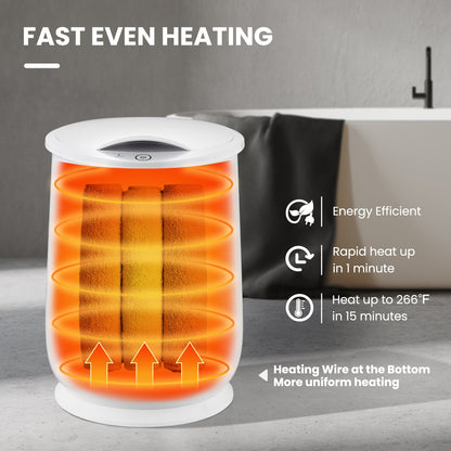 Calentador de toallas de baño 21L con apagado automático - Gris