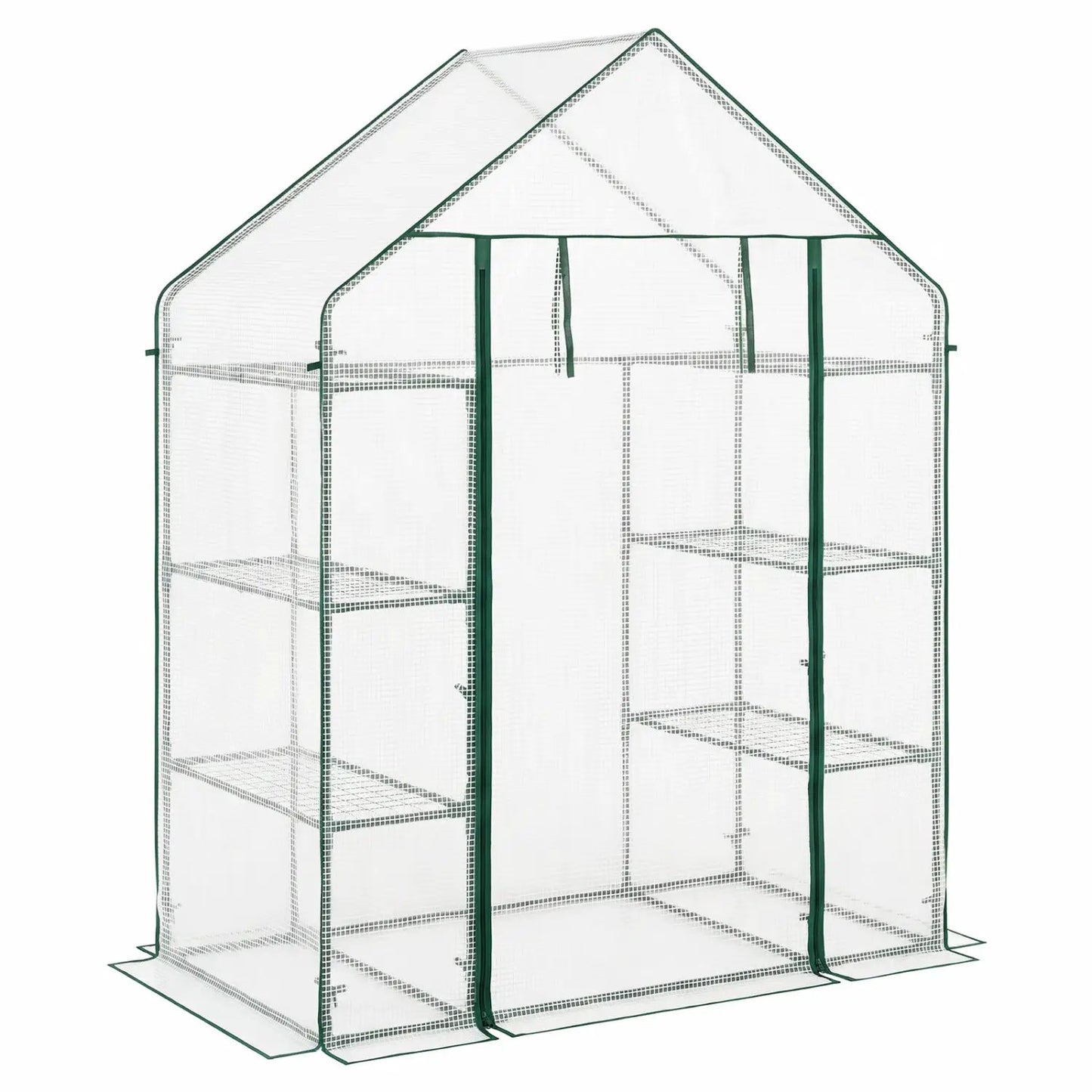 Portable Walk-In Greenhouse with 3 Tiers