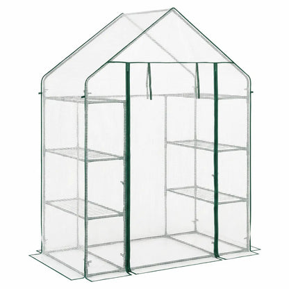 Portable Walk-In Greenhouse with 3 Tiers