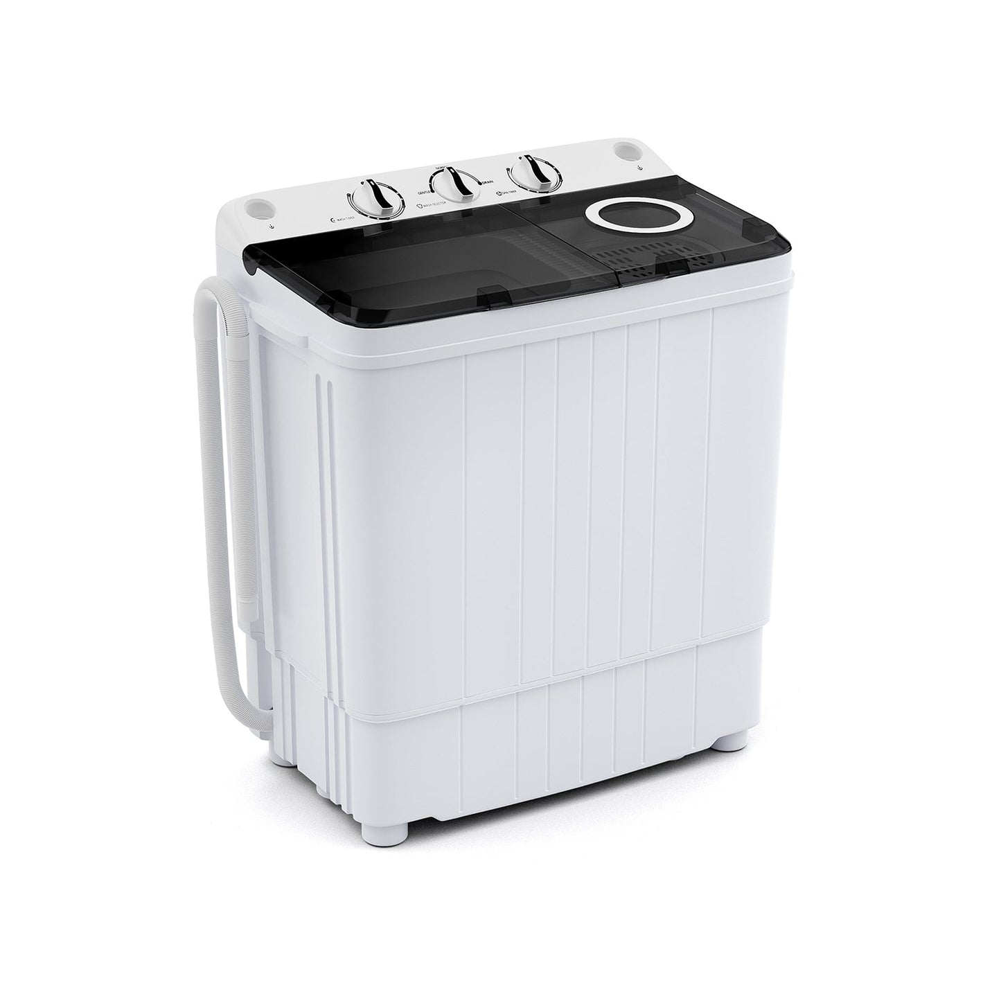Lavadora portátil de 17.6 lb con bomba de desagüe - Negra