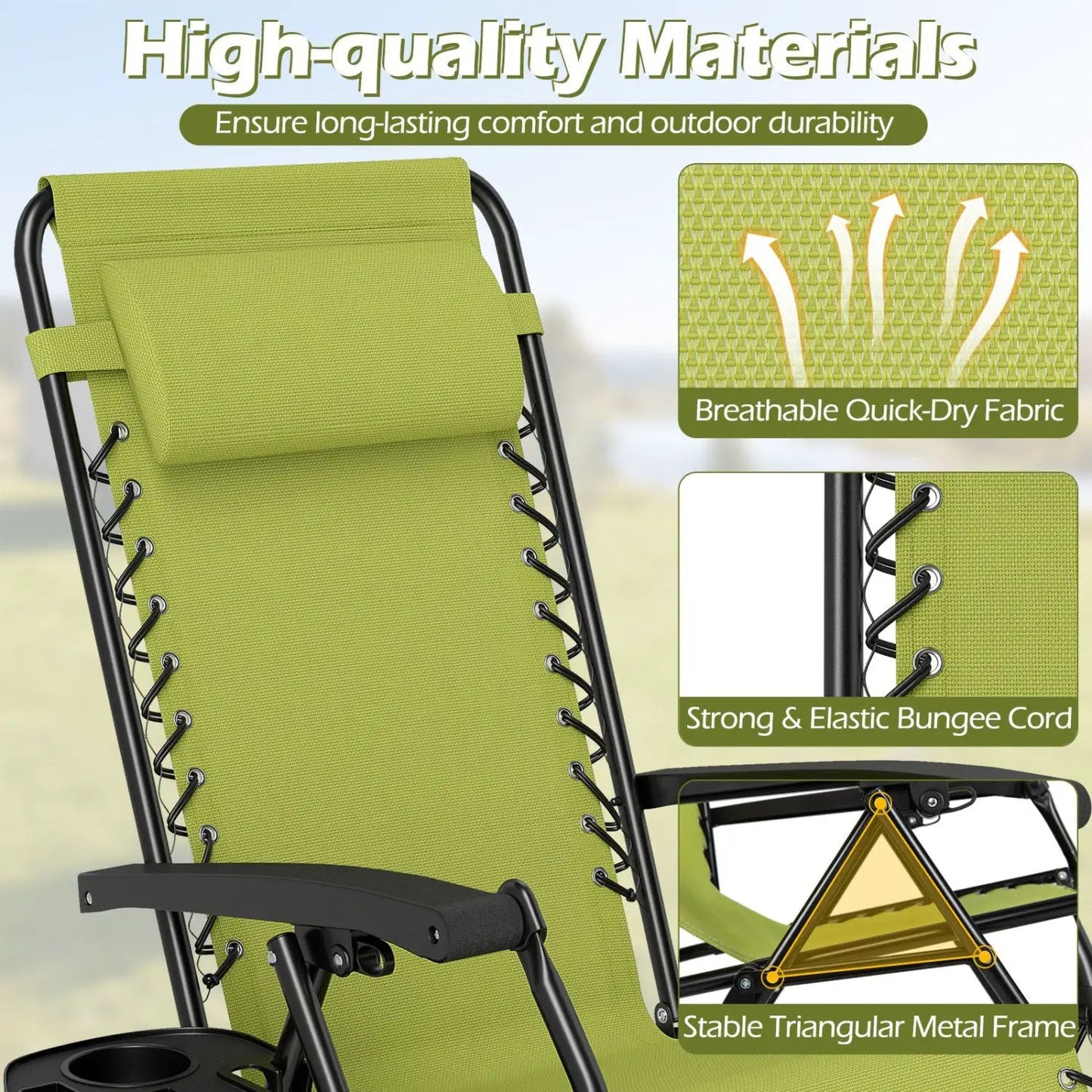 Zero Gravity Recliner Chair with Cup Holder