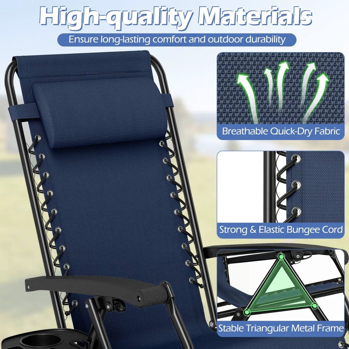 Zero Gravity Recliner Chair with Cup Holder