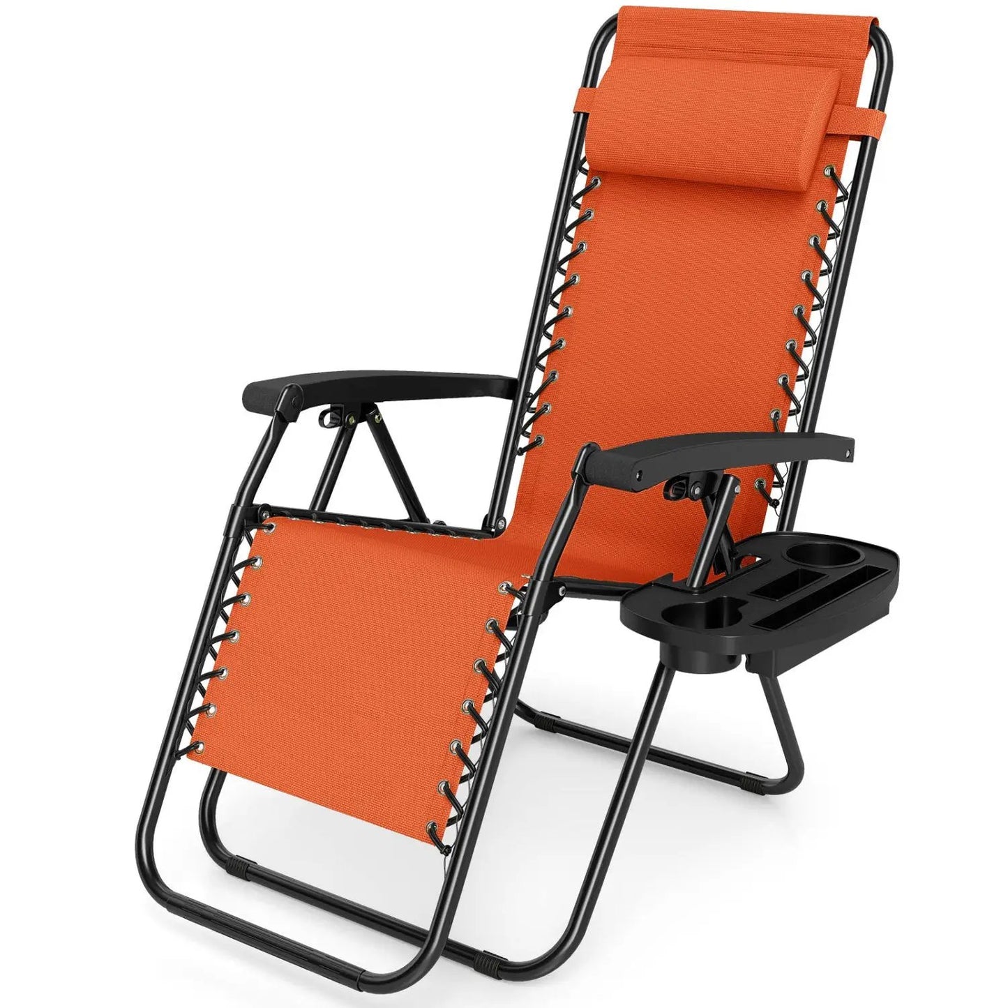 Zero Gravity Lounge Chairs Set of 2 Cup Holders