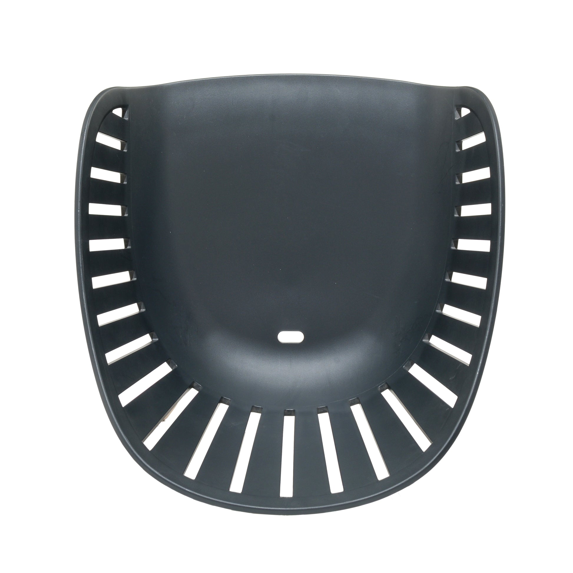Portals Dark 4 Seater Carver dining chair seat in black resin with slotted sides on Tampa Home & Garden Store