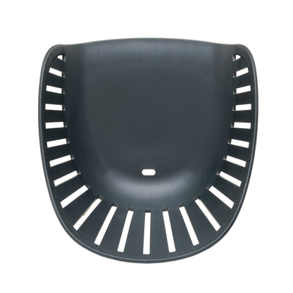 Portals Dark 4 Seater Carver dining chair seat in black resin with slotted sides on Tampa Home & Garden Store