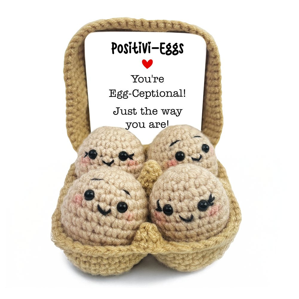 Positivity Eggs Crochet Support Doll, Encouragement Gift for Children and Adults - Tampa Home & Garden Store