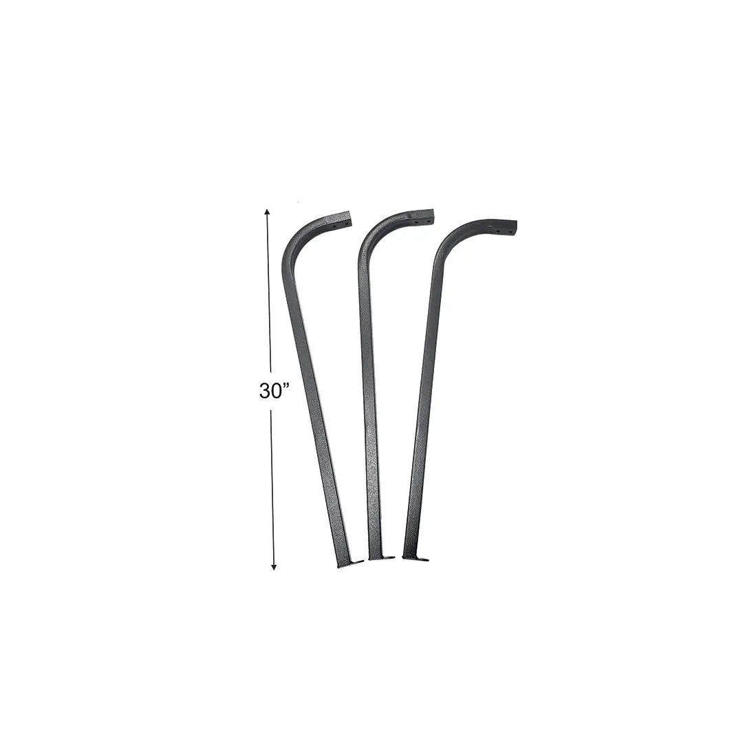 Post supports 30-inch tall heaters, set of 3, gray metal, Fire Sense/Balkene Home on Tampa Home & Garden Store
