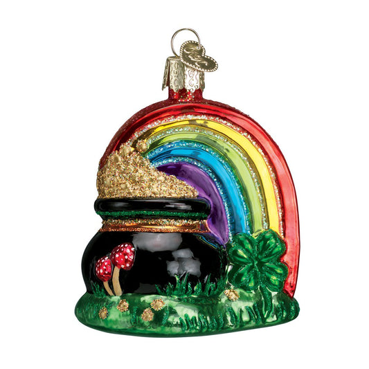 Pot Of Gold Glass Ornament - Tampa Home & Garden Store