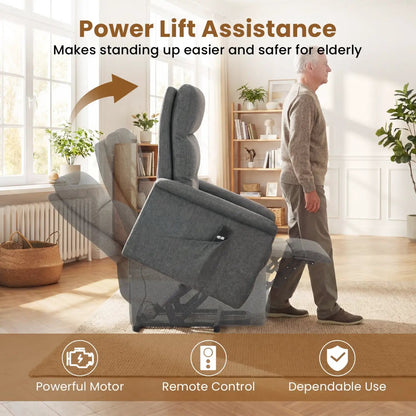 Power Lift Recliner Chair for Elderly with Remote