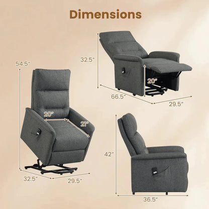 Power Lift Recliner Chair for Elderly with Remote