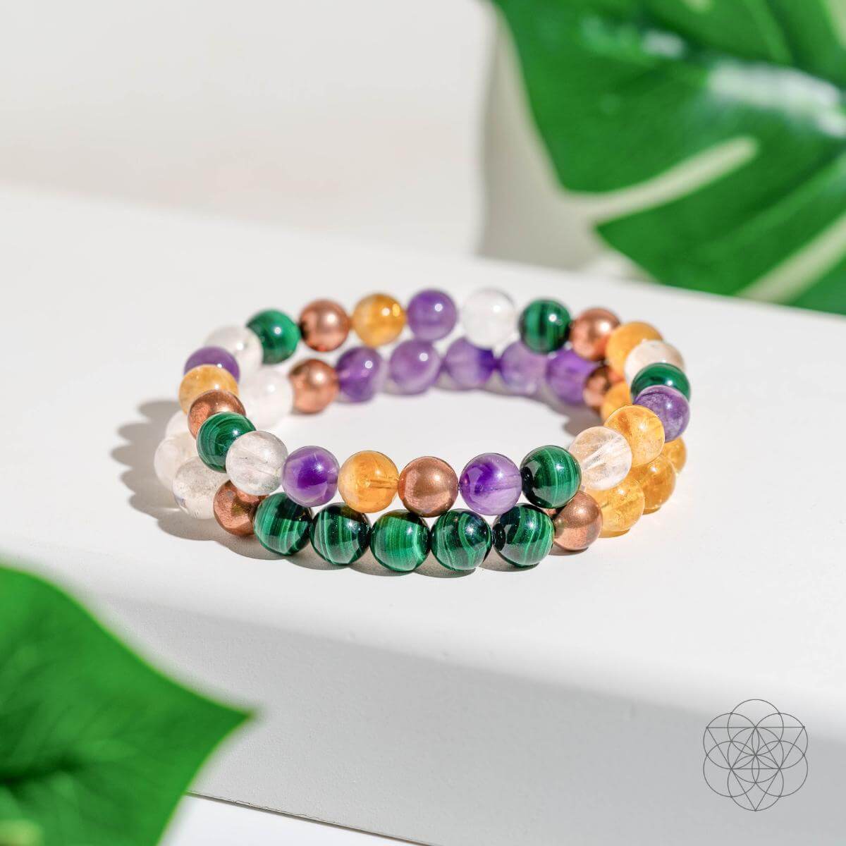 Powerhouse of Wealth Manifestation - Crystal Quartet Bracelet Set - Tampa Home & Garden Store