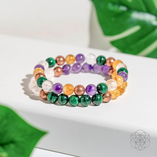 Powerhouse of Wealth Manifestation - Crystal Quartet Bracelet Set - Tampa Home & Garden Store