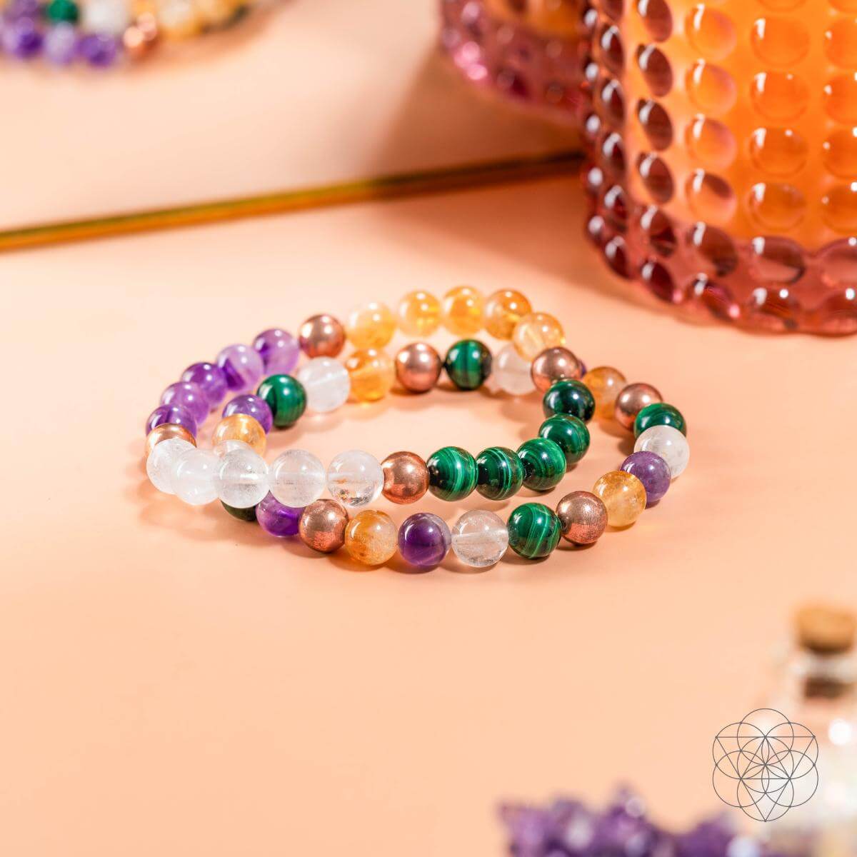 Powerhouse of Wealth Manifestation - Crystal Quartet Bracelet Set - Tampa Home & Garden Store