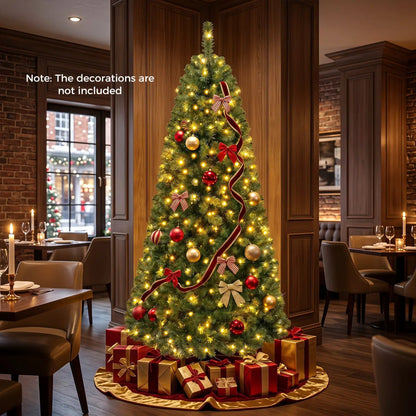 6-8 Ft Pre-Lit Artificial Christmas Tree with Remote