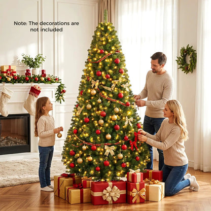 6-8 Ft Pre-Lit Artificial Christmas Tree with Remote