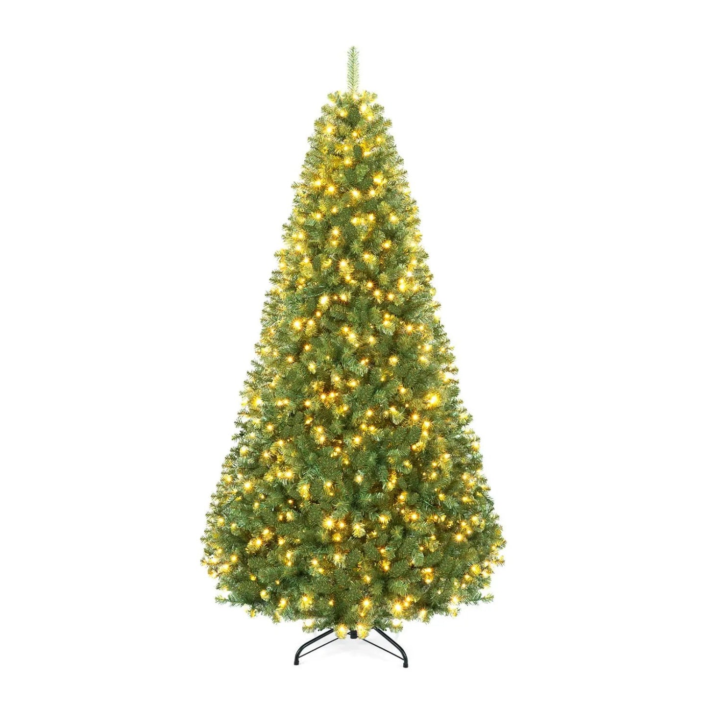 6-8 Ft Pre-Lit Artificial Christmas Tree with Remote