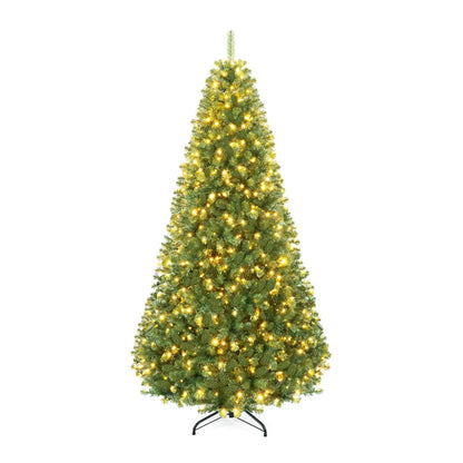 6-8 Ft Pre-Lit Artificial Christmas Tree with Remote