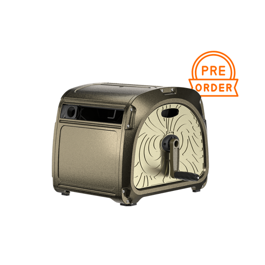 Garden Hose Reel Box Heavy Duty with Guide System manual crank bronze finish Giraffe Tools on Tampa Home & Garden Store