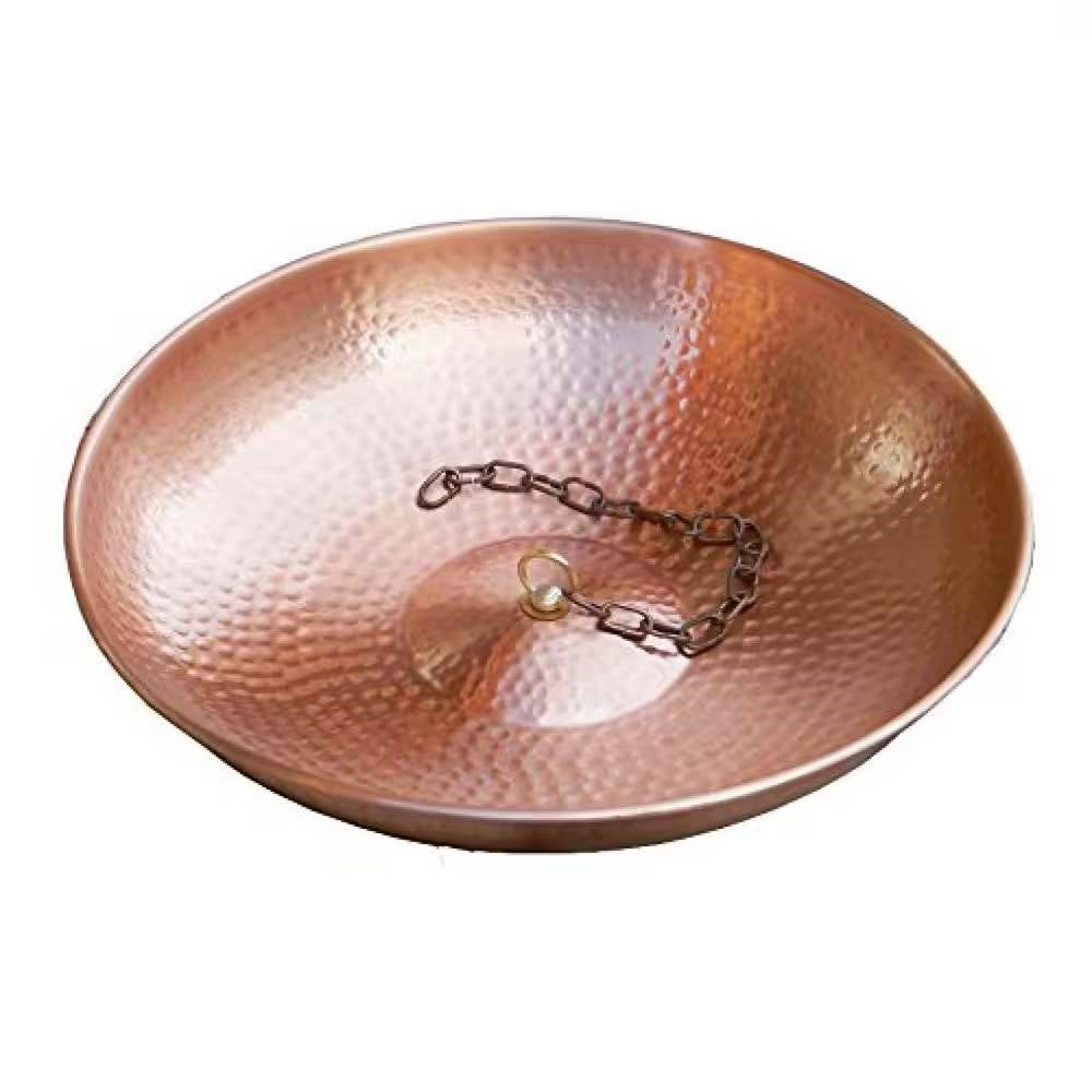 Premium Hand Hammered Copper Rain Chain Basin - 11-inch Diameter - Tampa Home & Garden Store