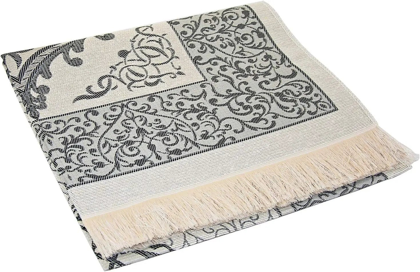 Premium Islamic Prayer Rug with Gift Tasbih Beads – Soft Taffeta Janamaz Mat for Men & Women – Lightweight, Machine Washable, Travel-Friendly, Beautifully Woven with Traditional Patterns - Tampa Home & Garden Store