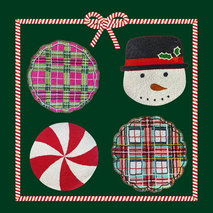 Preppy Plaid Holiday Placemat - Tampa Home & Garden Store