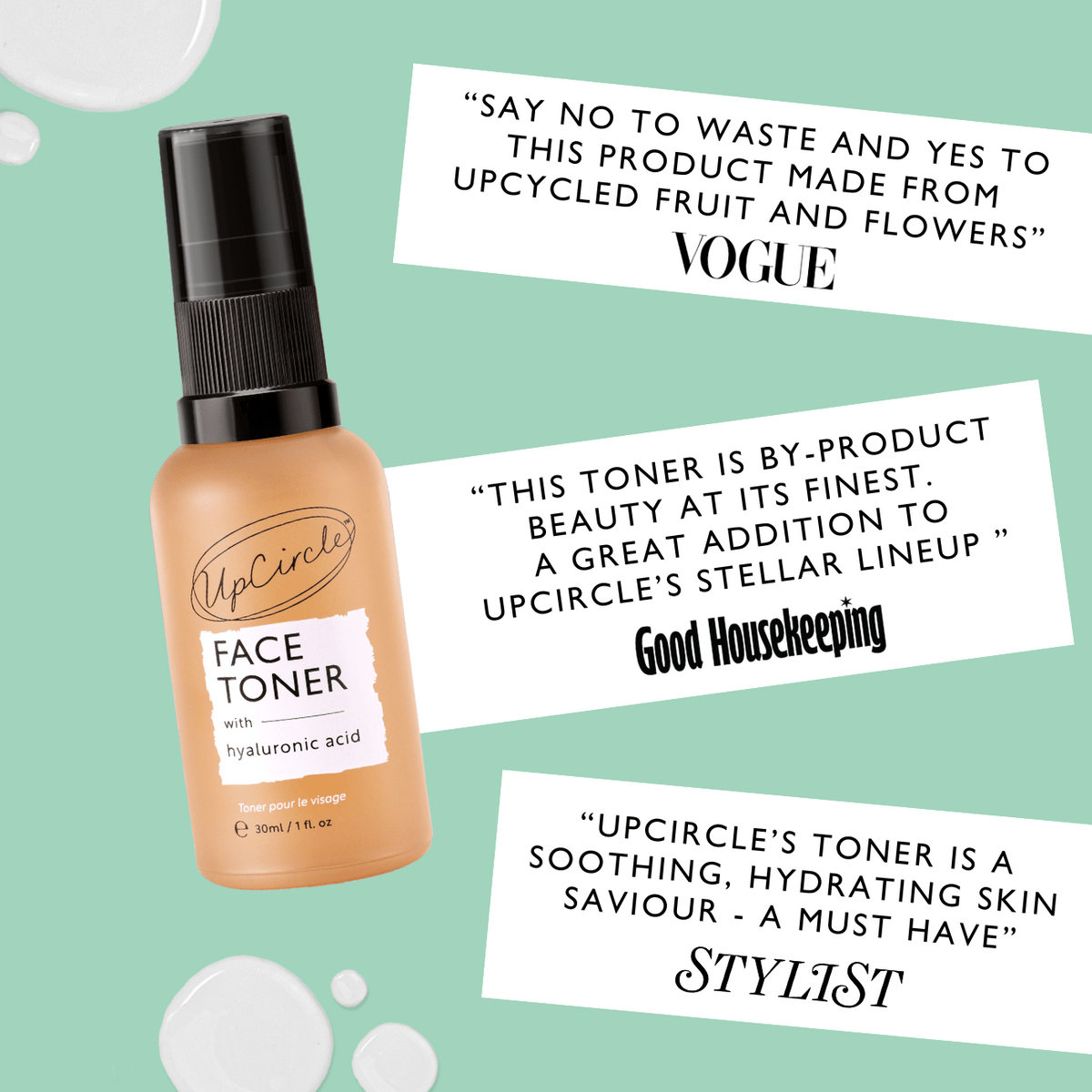 Travel-Size UpCircle Face Toner gifting skincare bundle with peach-toned bottle on Tampa Home & Garden Store