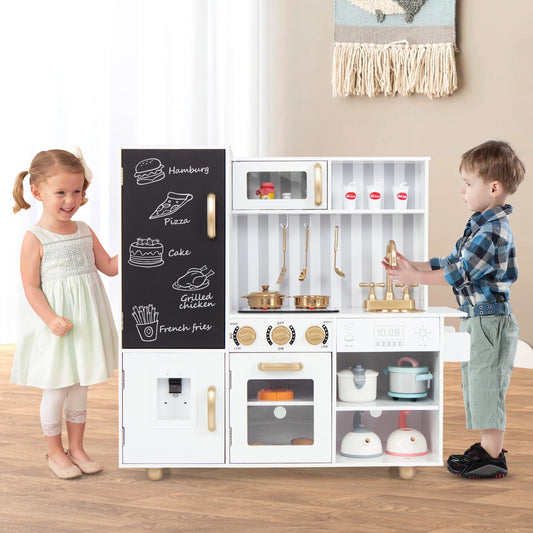 Pretend Play Kitchen for Kids with Real Sounds and Lights - Tampa Home & Garden Store
