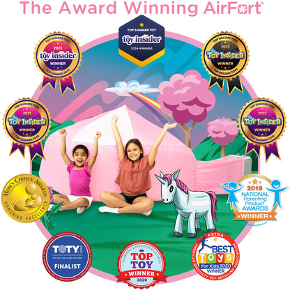 AirFort Pretty In Pink Inflatable Kids Play Fort by AirFort.com, pink play fort for kids on Tampa Home & Garden Store