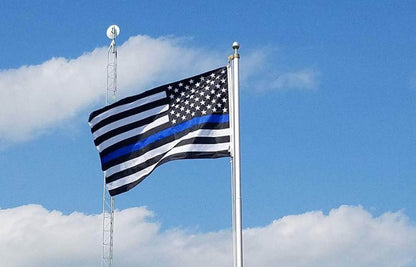 Printed Thin Blue Line American Flag - Tampa Home & Garden Store