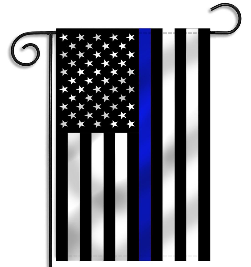 Printed Thin Blue Line (American) Garden Flag - Tampa Home & Garden Store