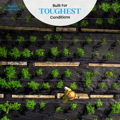 Pro Grade 5oz Weed Barrier - Heavy Duty Landscape Fabric - Weed Block - 25 Year Fabric - Tampa Home & Garden Store