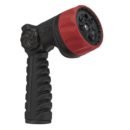Pro Series 8-Pattern Thumb Control Nozzle 26812 red head with textured black grip Orbit on Tampa Home & Garden Store