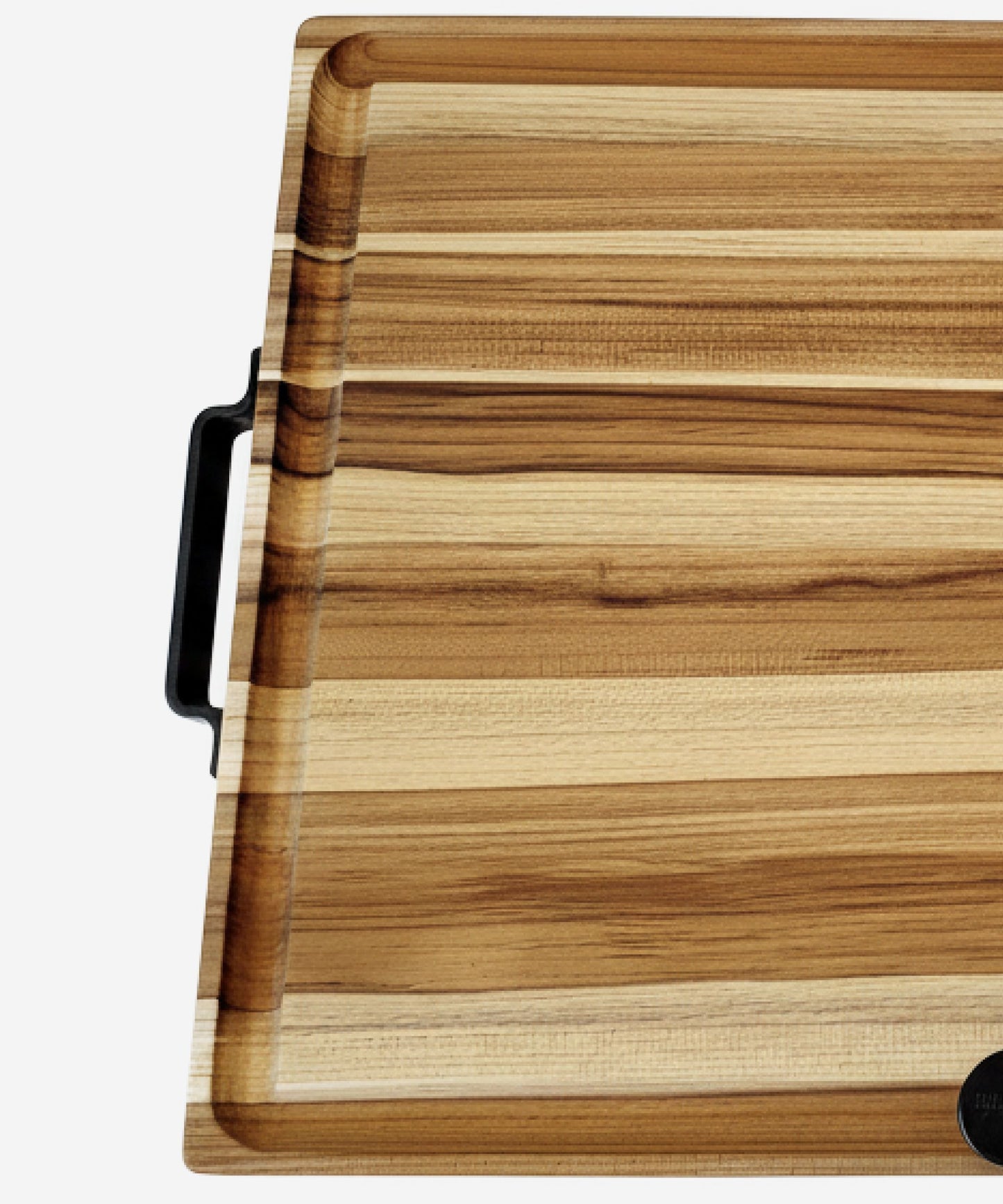 The True Board cutting board in striped walnut and maple wood on Tampa Home & Garden Store