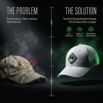 Hat Aiming Fluid Golf TourDry performance snapback by Aiming Fluid Golf on Tampa Home & Garden Store