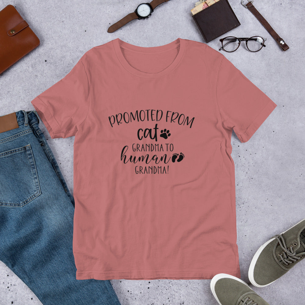 Promoted from Cat Grandma to Human Grandma T-Shirt - Tampa Home & Garden Store