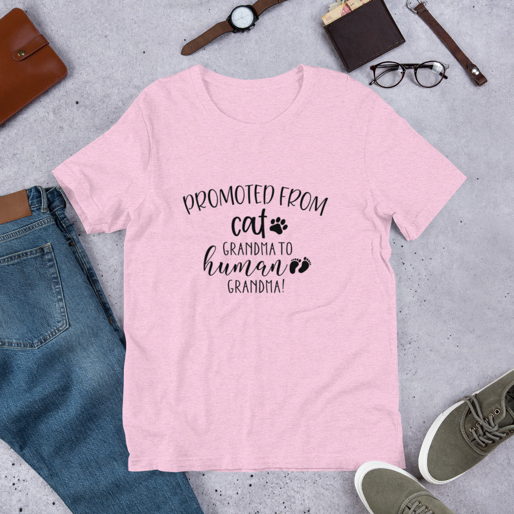 Promoted from Cat Grandma to Human Grandma T-Shirt - Tampa Home & Garden Store