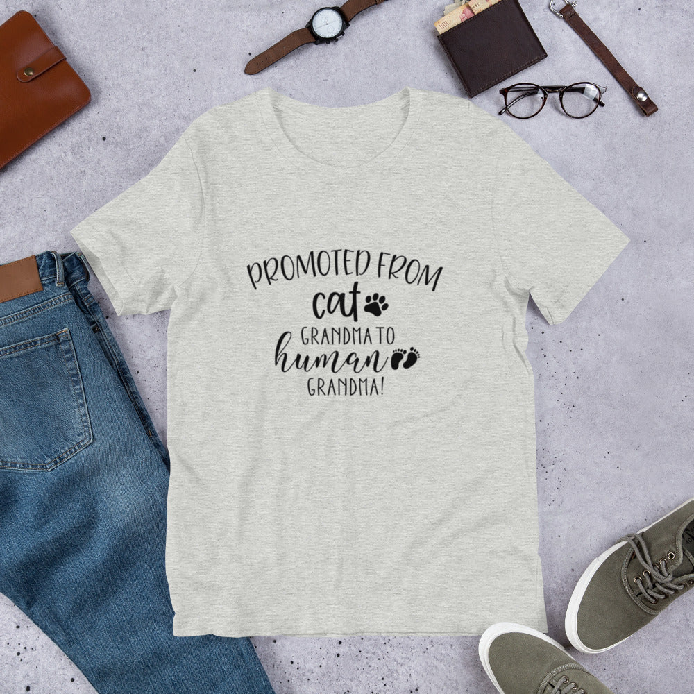 Promoted from Cat Grandma to Human Grandma T-Shirt - Tampa Home & Garden Store