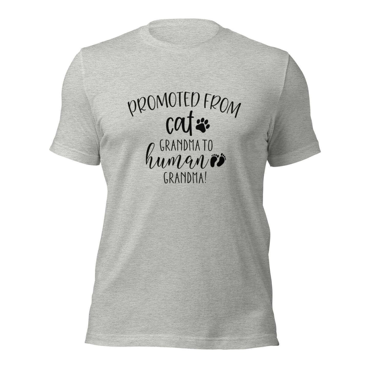 Promoted from Cat Grandma to Human Grandma T-Shirt - Tampa Home & Garden Store