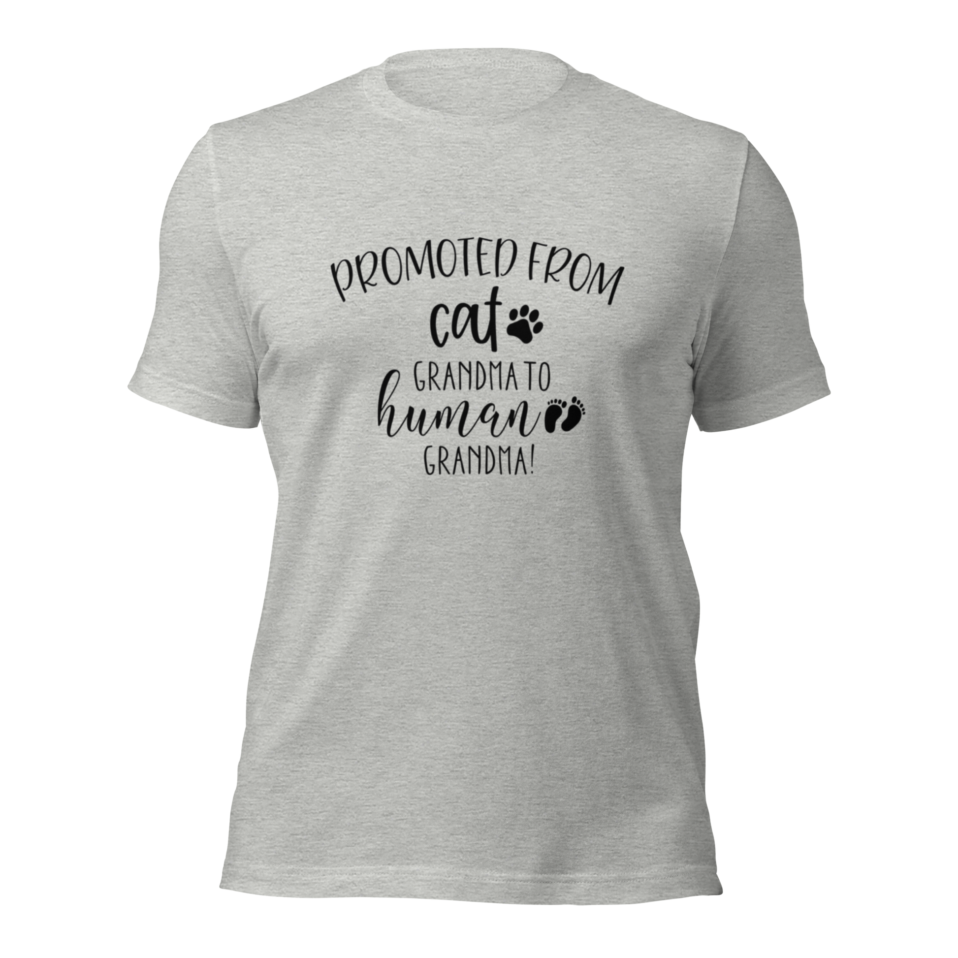 Promoted from Cat Grandma to Human Grandma T-Shirt - Tampa Home & Garden Store