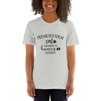 Promoted from Cat Grandma to Human Grandma T-Shirt - Tampa Home & Garden Store