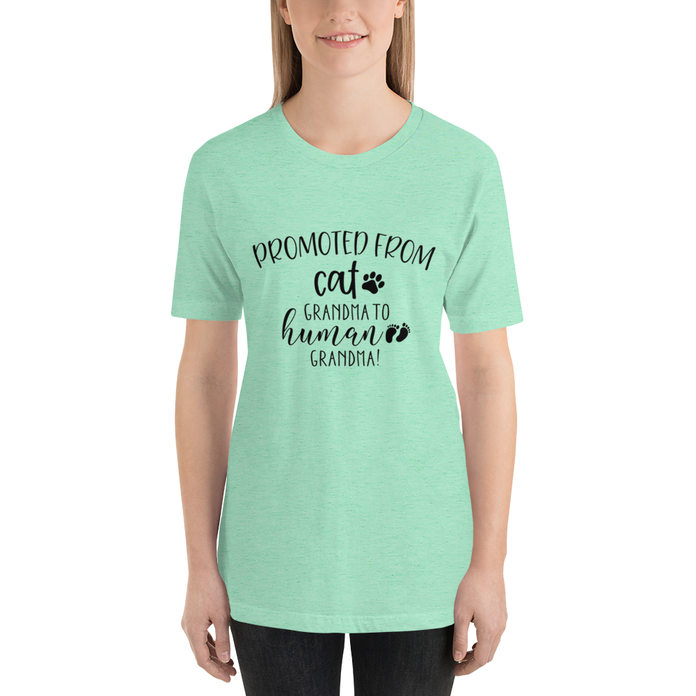 Promoted from Cat Grandma to Human Grandma T-Shirt - Tampa Home & Garden Store